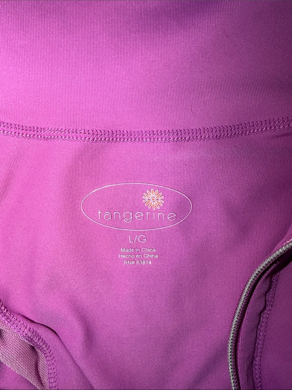 Tangerine L Women's Pink Zip-Up Athletic Jacket